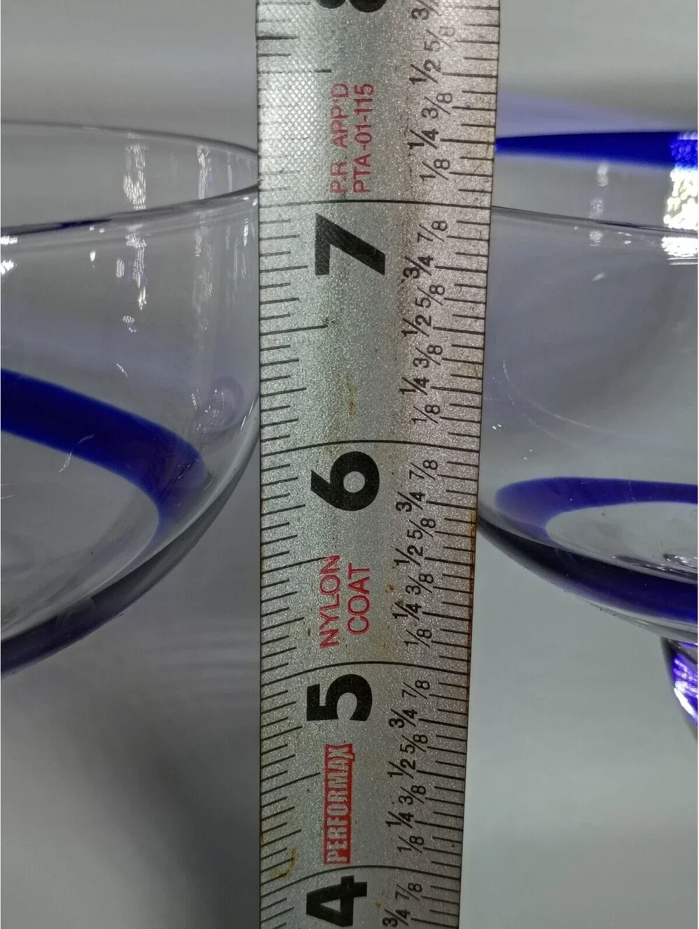 Pier 1 Cobalt Blue Swirline  Margarita Glasses Set of 2 Retired